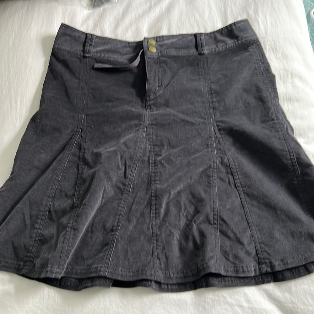 Athleta cord flared skirt